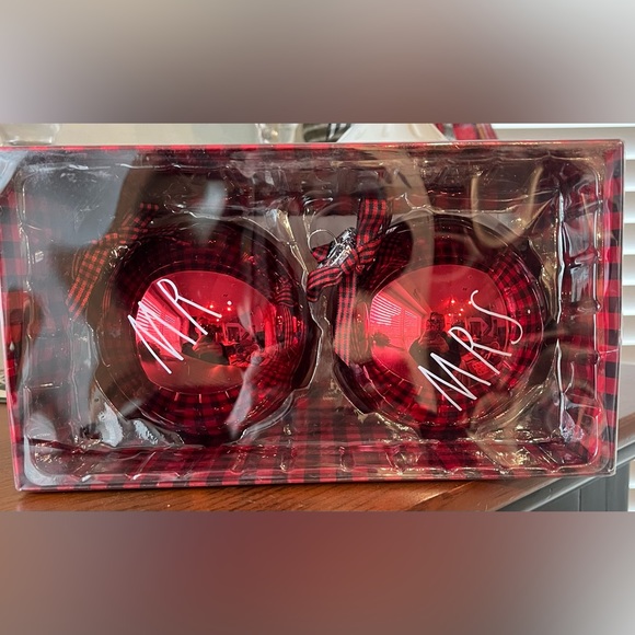 Rae Dunn Holiday Rae Dunn Mr Mrs Christmas Ornaments Farmhouse